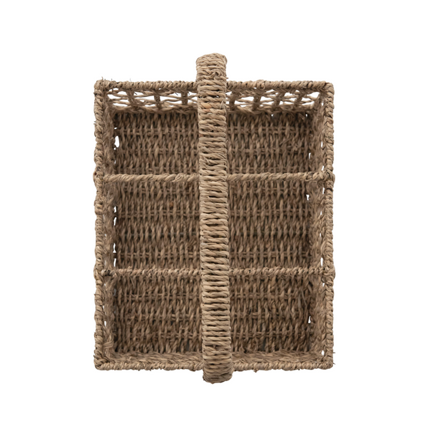 Hand-Woven Seagrass Caddy w/ Handle
