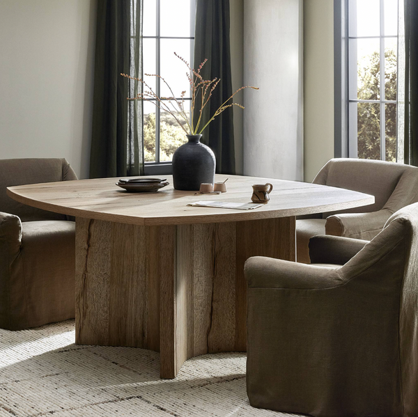 Brinton Square Dining Table - Rustic Oak