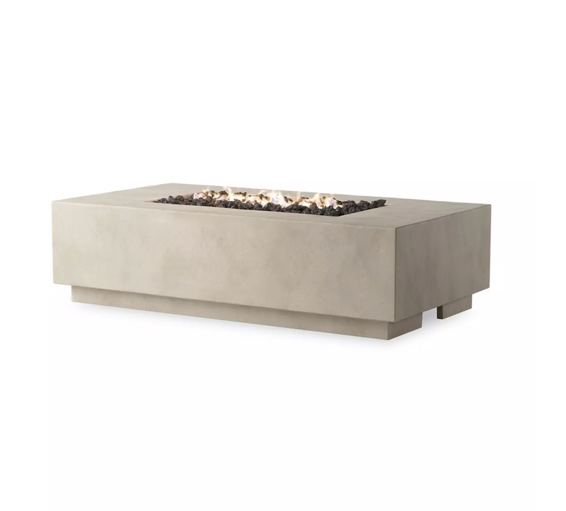Kenton Outdoor Fire Table - Natural Concrete