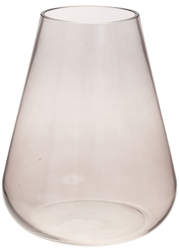 Hester Glass Vase - Smoke