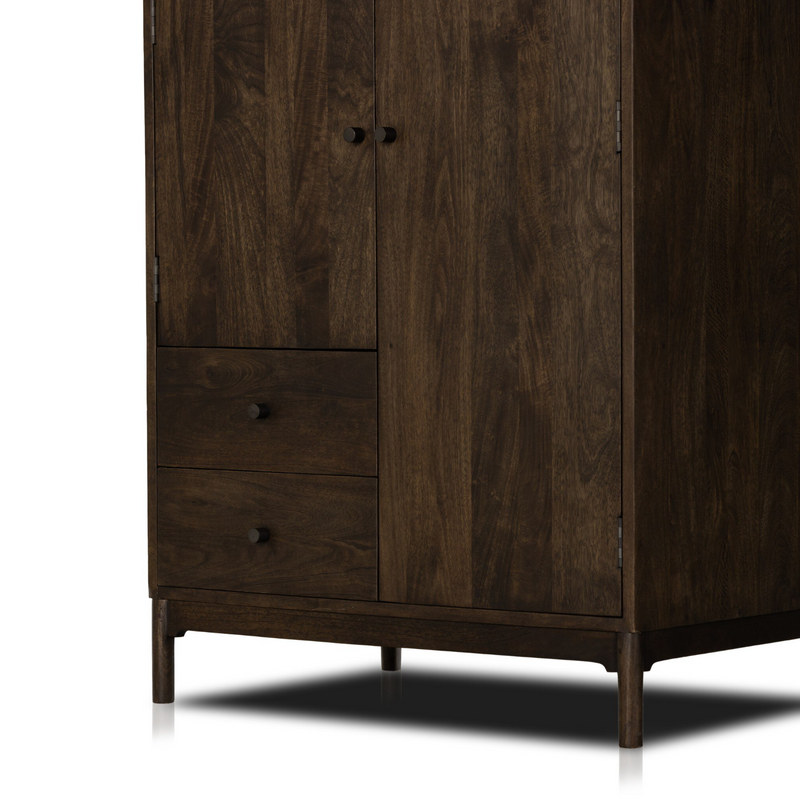 Ophelia Armoire - Aged Brown