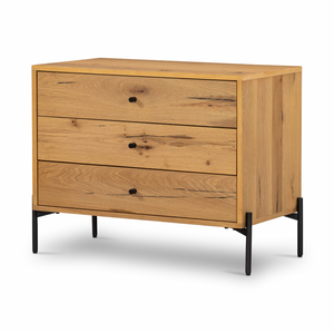 Eaton Large Nightstand - Light Oak Resin