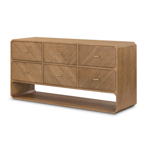 Caspian 6 Drawer Dresser - Natural Ash
