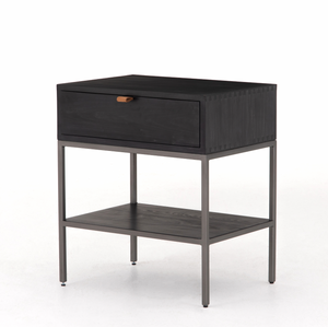 Trey Nightstand - Black Wash Poplar