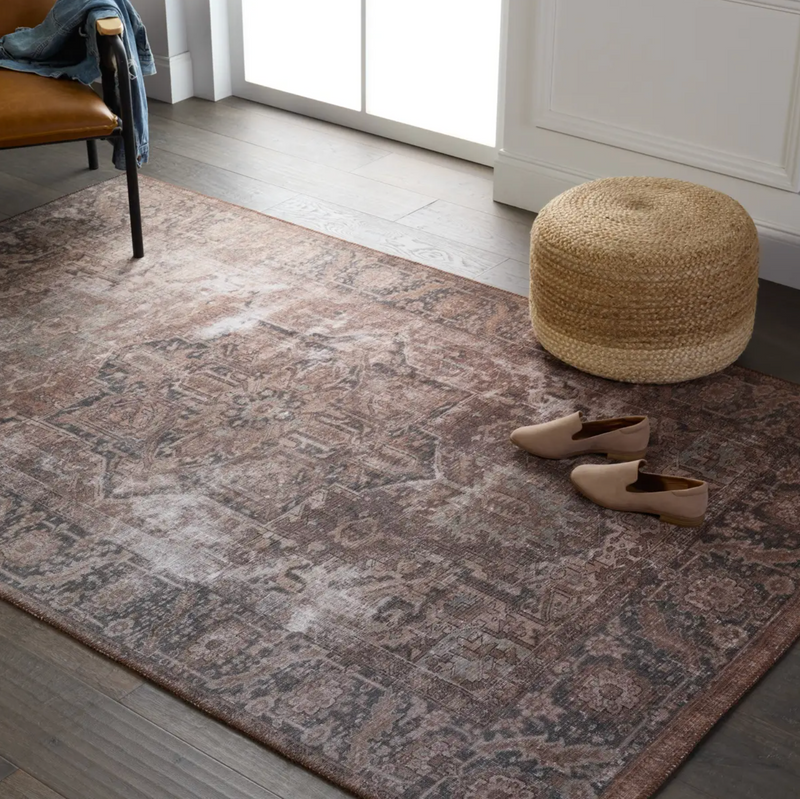 Harman Coffee and Trellis Area Rug