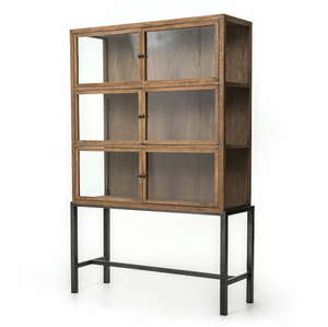 Spencer Curio Cabinet - Drifted Oak