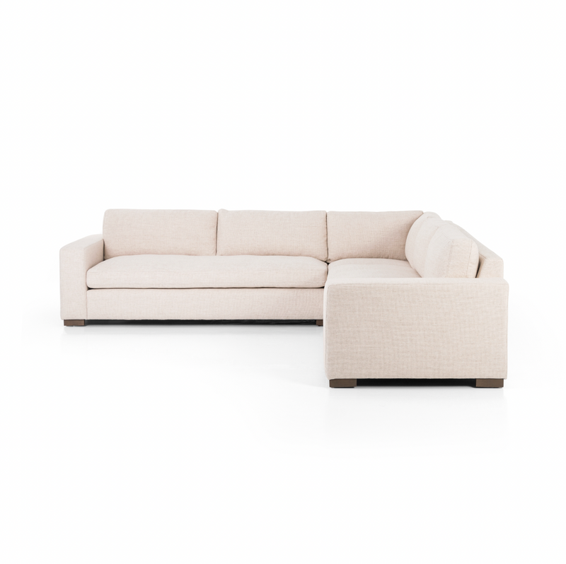 Boone Small 3-Piece Sectional - Thames Cream