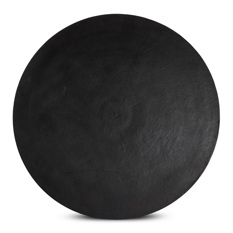 Daffin Round Bistro Table - Black Antique