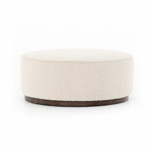 Sinclair Large Round Ottoman - Knoll Natural