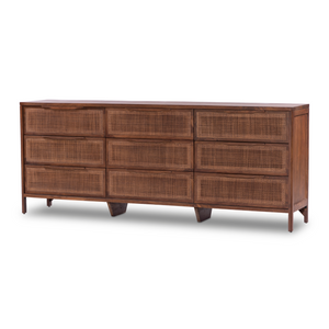 Sydney 9 Drawer Dresser - Brown Wash
