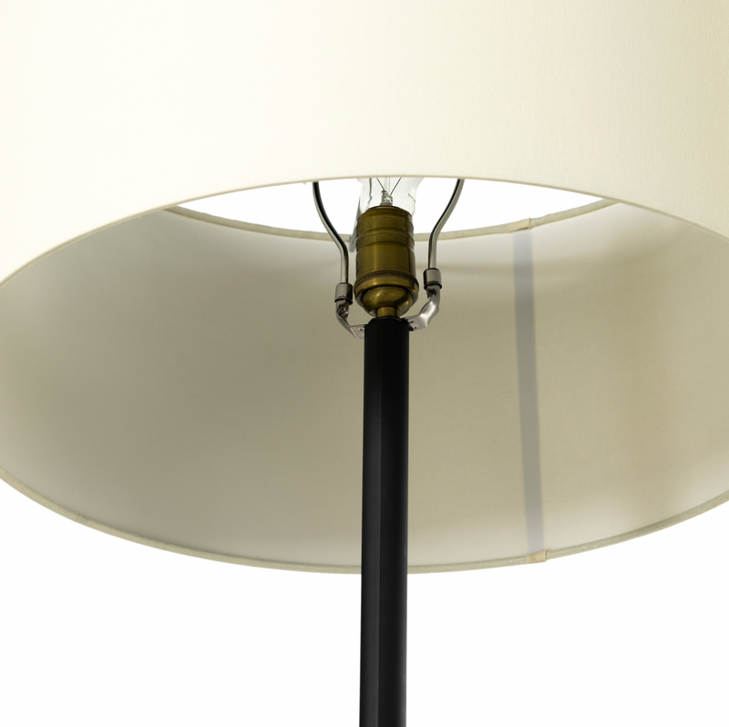 Wren Floor Lamp - Reactive White Glaze