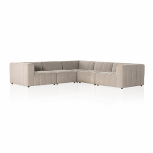 Langham Channelled 5-Piece Sectional - Napa Sandstone