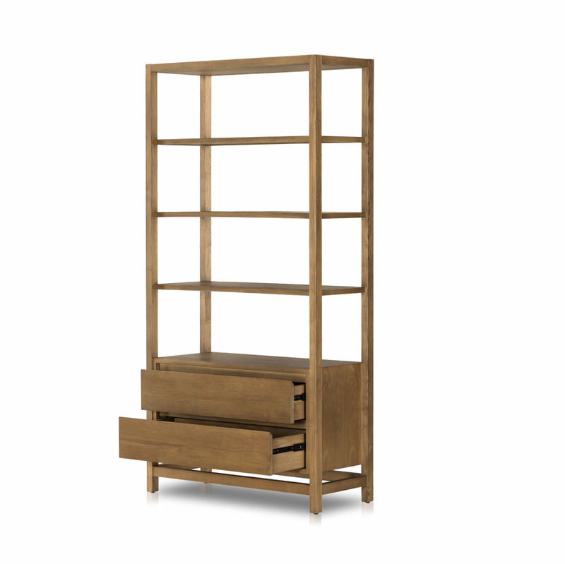 Roswell Bookcase - Toasted Ash
