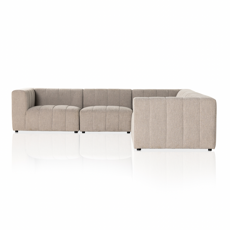 Langham Channelled 5-Piece Sectional - Napa Sandstone