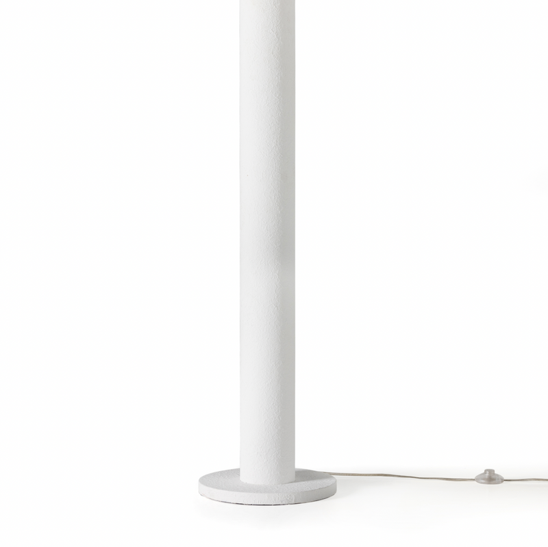 Santorini Floor Lamp - Matte White Plaster