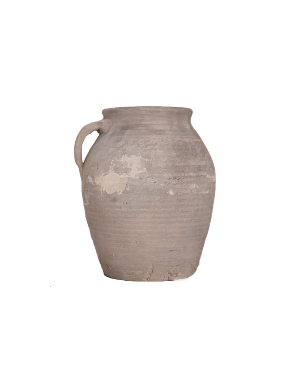 Vintage Porcelain Vase Pot One Handle