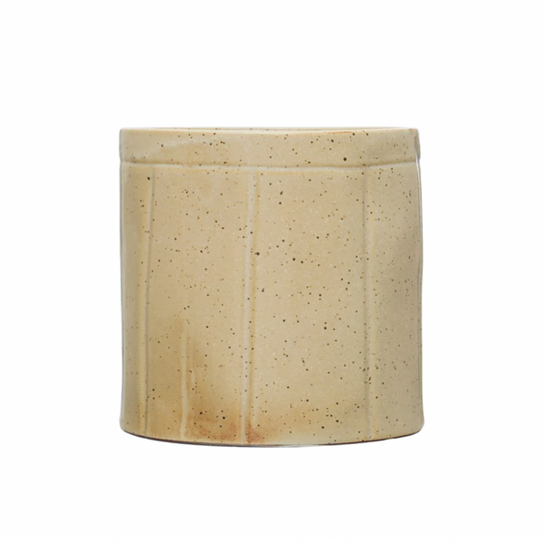 Decorative Stoneware Crock with Reactive Glaze