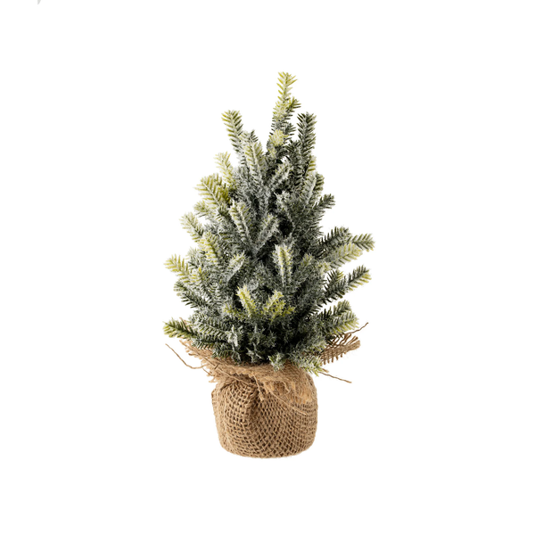 Faux Frosted Pine Tabletop Tree Medium