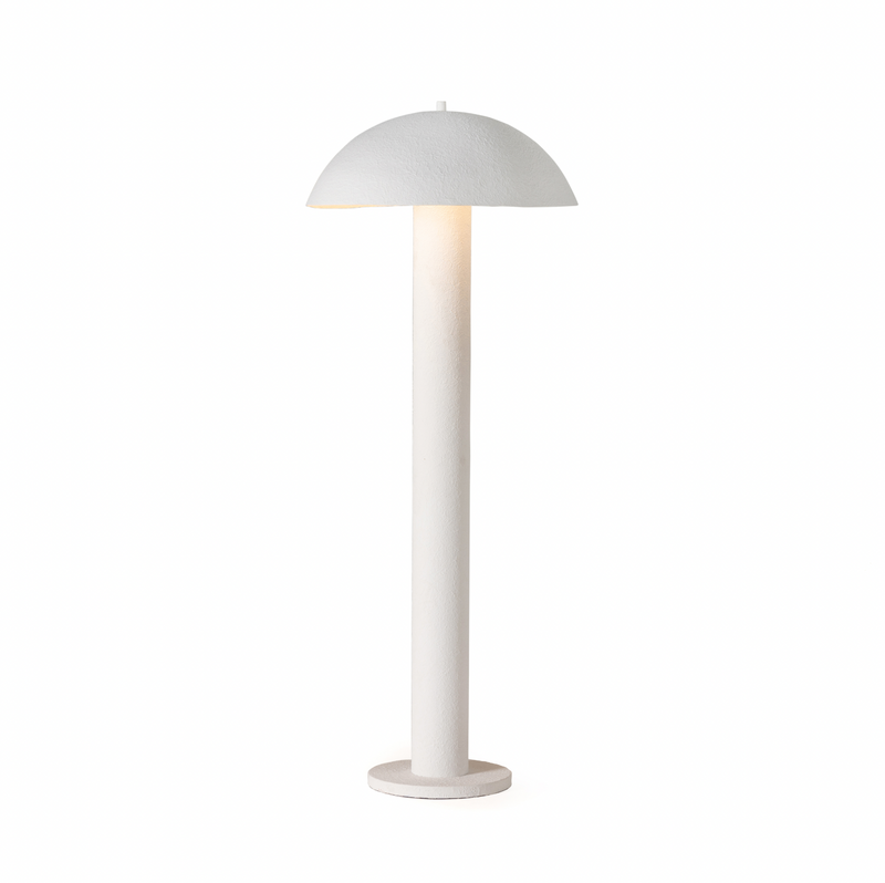 Santorini Floor Lamp - Matte White Plaster