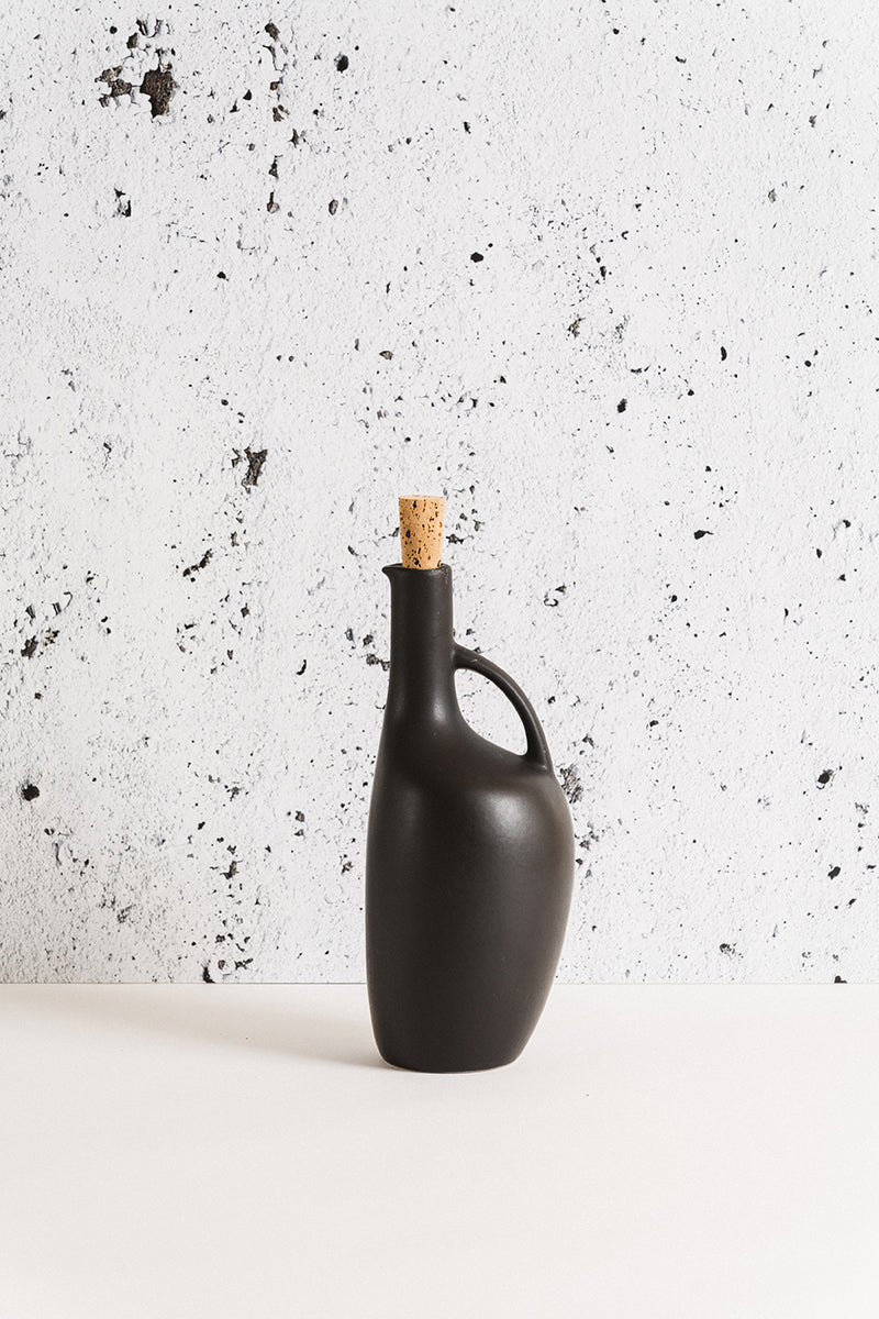 Canard Stoneware Olive Oil Dispenser - Matte Black