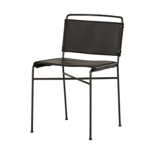 Wharton Dining Chair - Distressed Black