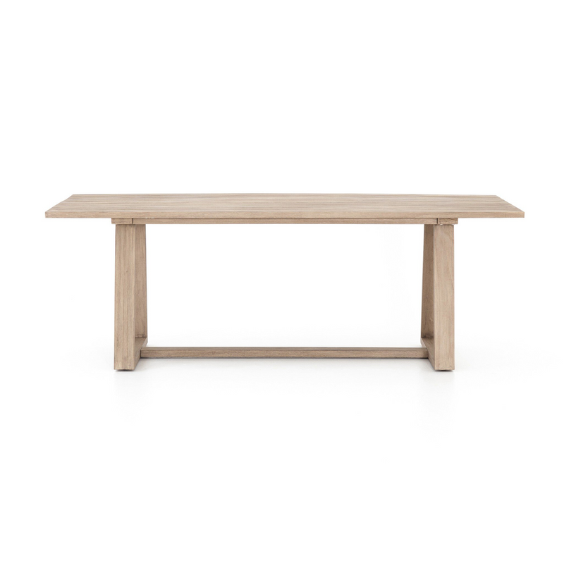 Atherton Outdoor Dining Table - Washed Brown