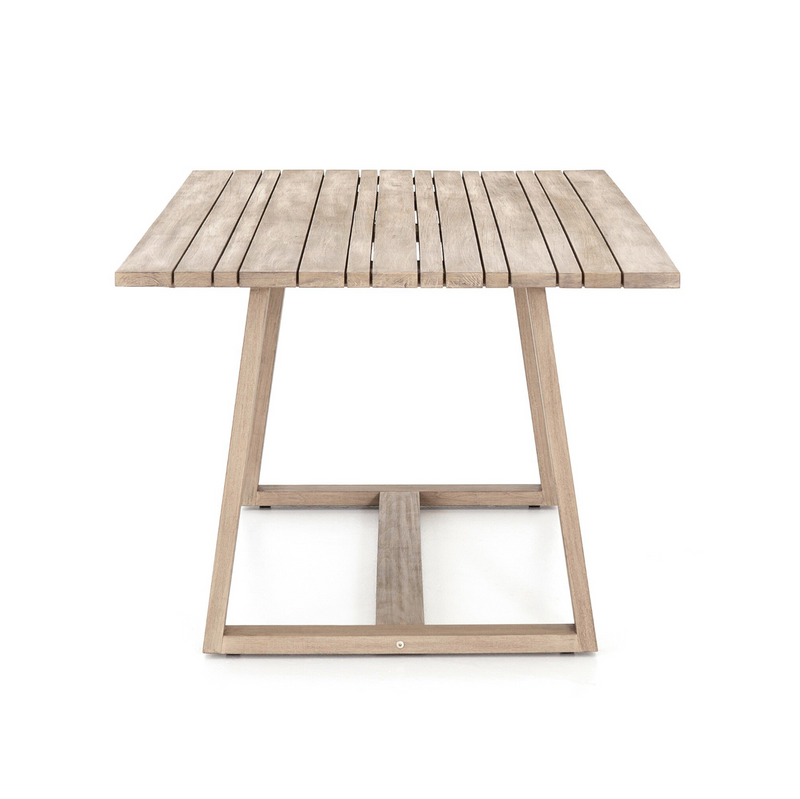 Atherton Outdoor Dining Table - Washed Brown