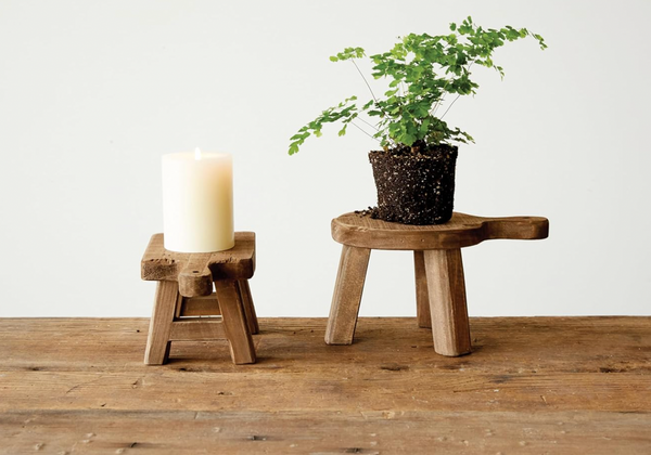 Round Wood Pedestal