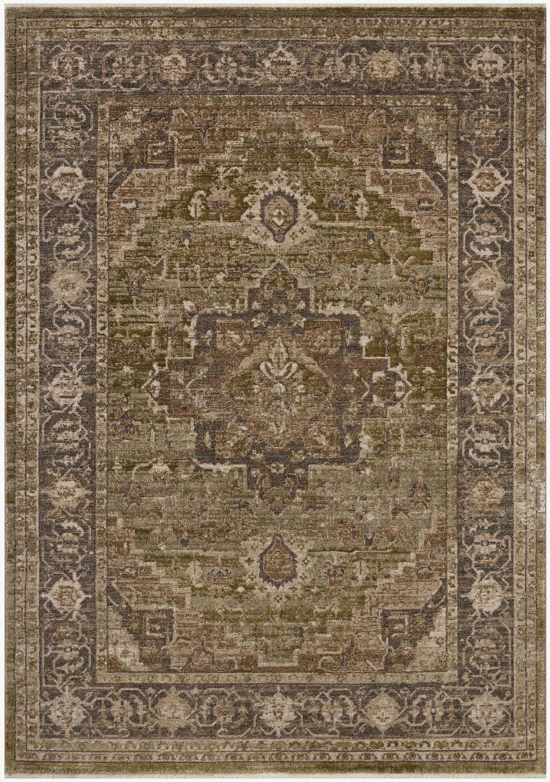 Haywood Moss and Charcoal Area Rug