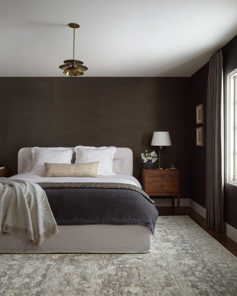 Amber Lewis × Loloi Honora Slate and Beige Area Rug