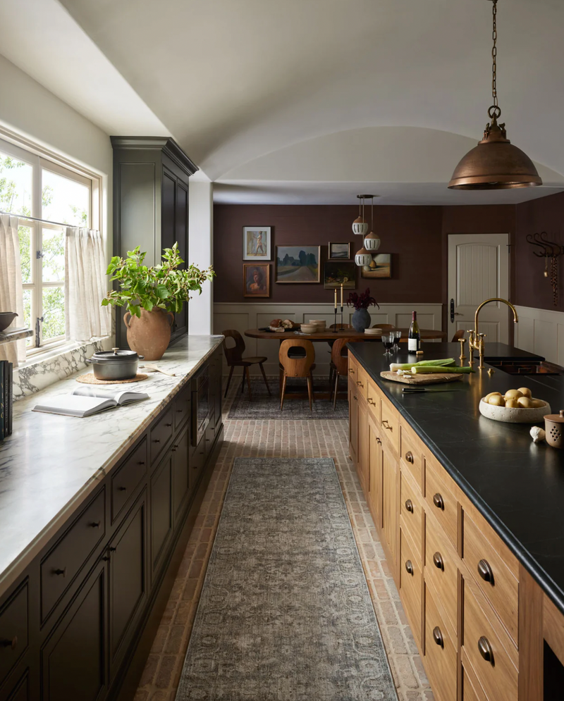 Amber Lewis × Loloi Honora Slate and Beige Area Rug