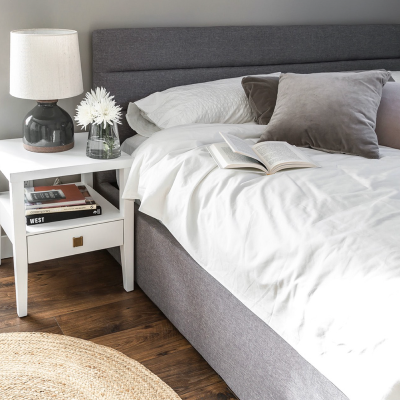 Jacqueline Storage Bed - Greige