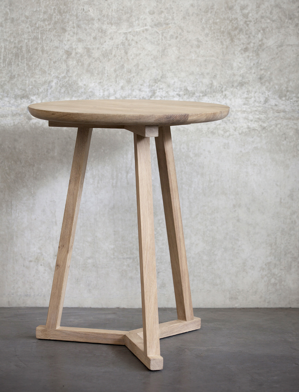 Oak Tripod Table - Natural