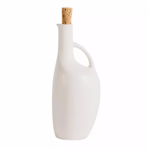 Canard Stoneware Olive Oil Dispenser - Matte White