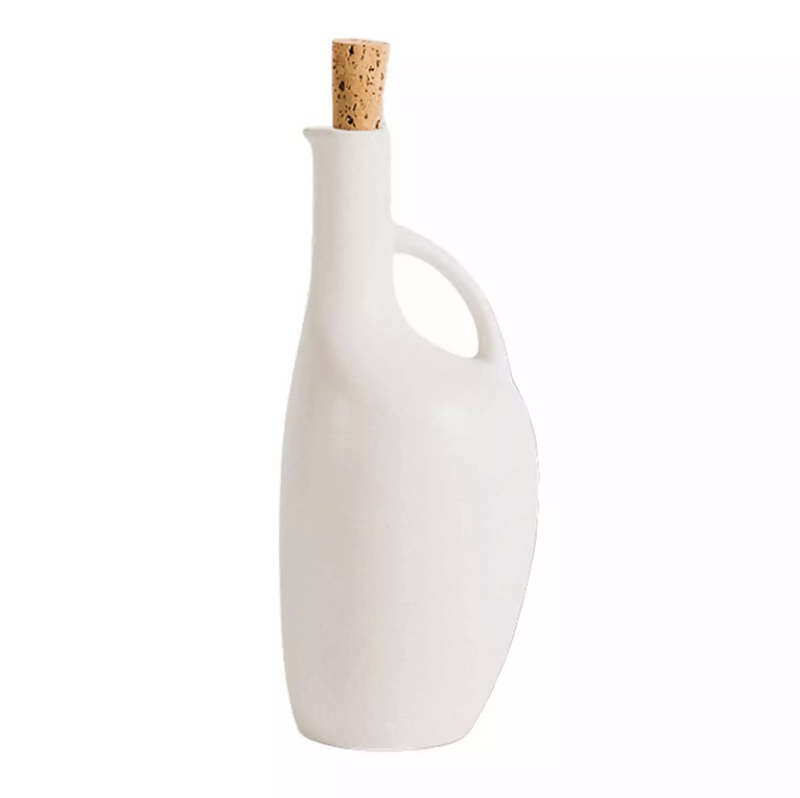 Canard Stoneware Olive Oil Dispenser - Matte White