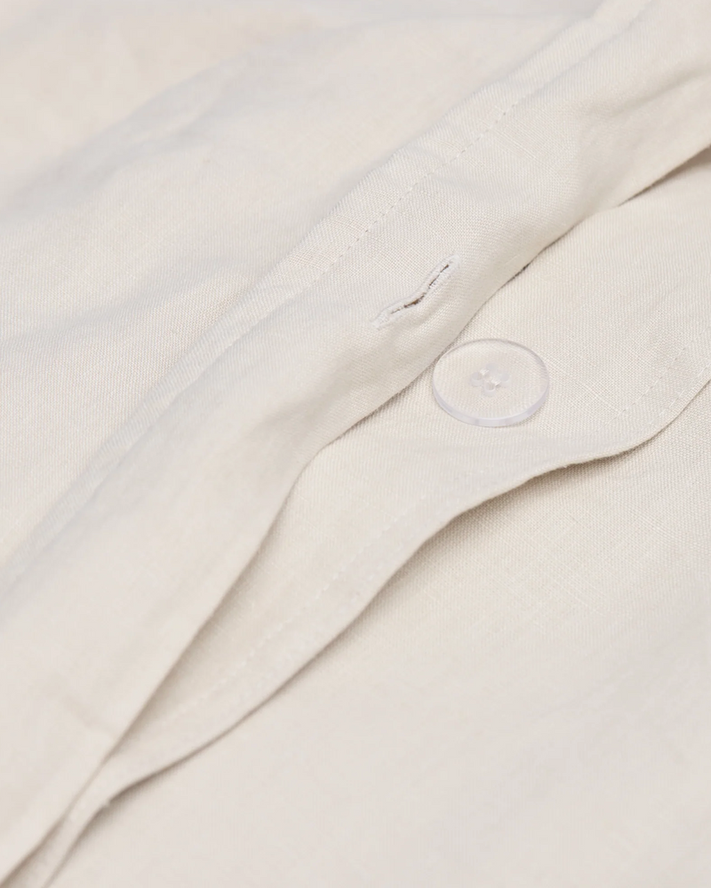 French Linen Duvet Cover - Oatmeal