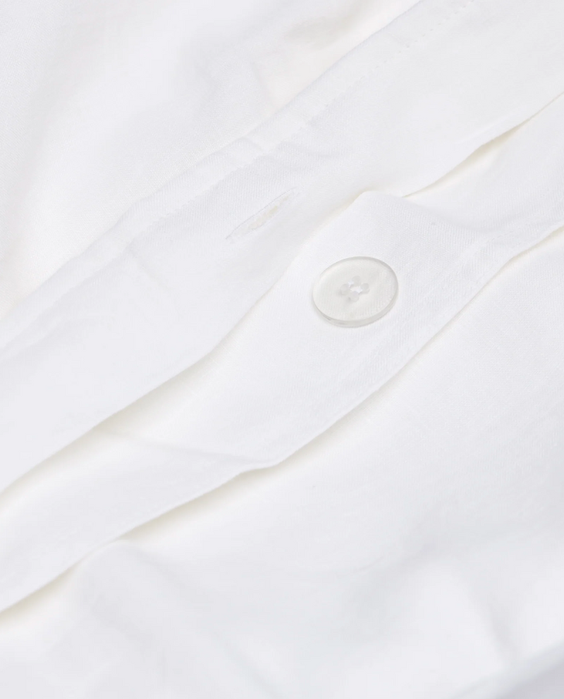 French Linen Duvet Cover - Snow