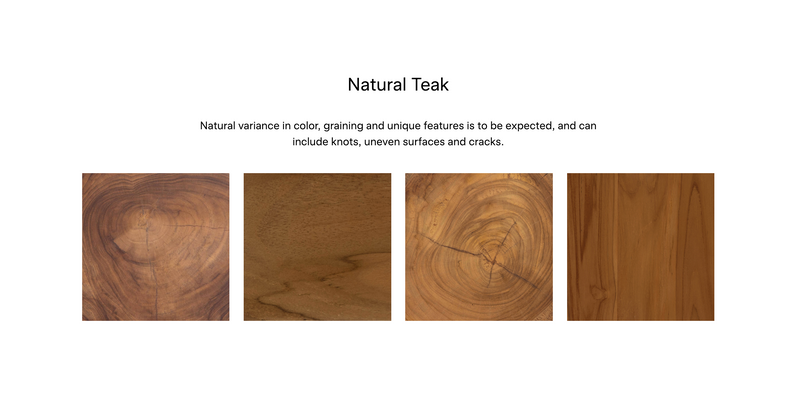 Jovie End Table - Natural Teak