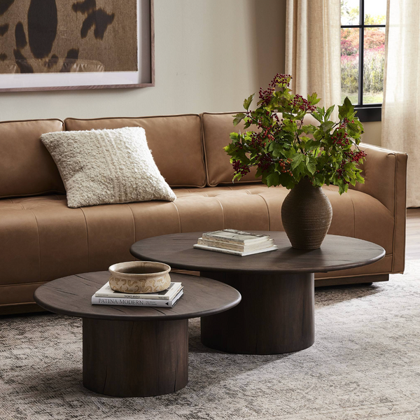 Stuart Nesting Coffee Table Set - Aged Belgium Bleach