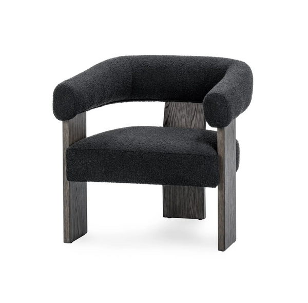 Rinae Upholstered Accent Chair - Charcoal