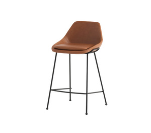 Nixon Stool - Brown Synthetic Leather