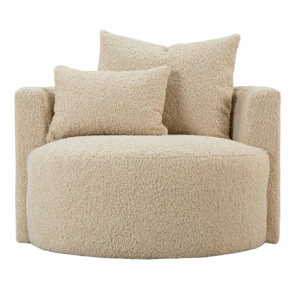 Leander Chair - Heavy Sand Boucle