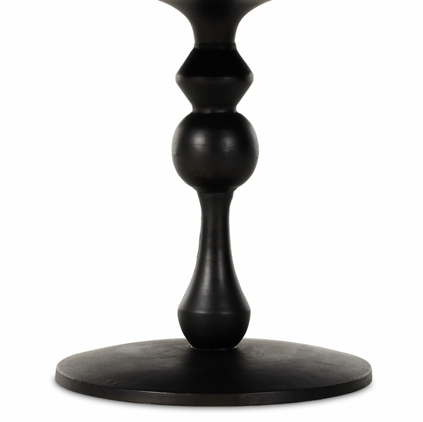 Daffin Round Bistro Table - Black Antique