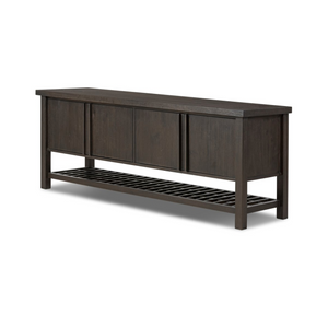 Dalton Media Console - Smoked Black Oak