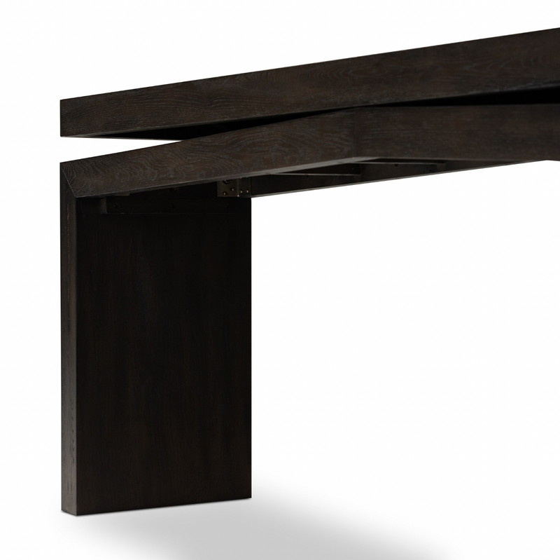 Matthes Console Table - Smoked Black Oak