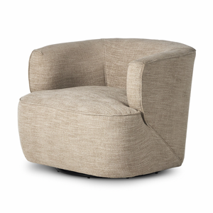 Mila Swivel Chair - Laken Stone