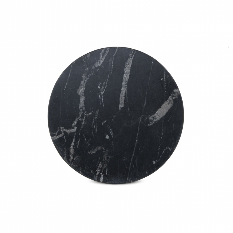 Jocelyn End Table - Black Marble