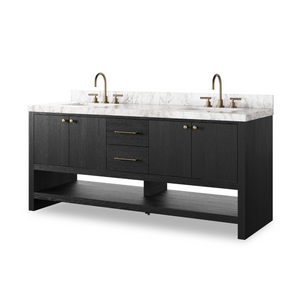 Anthem Double Vanity - Black Wash Oak