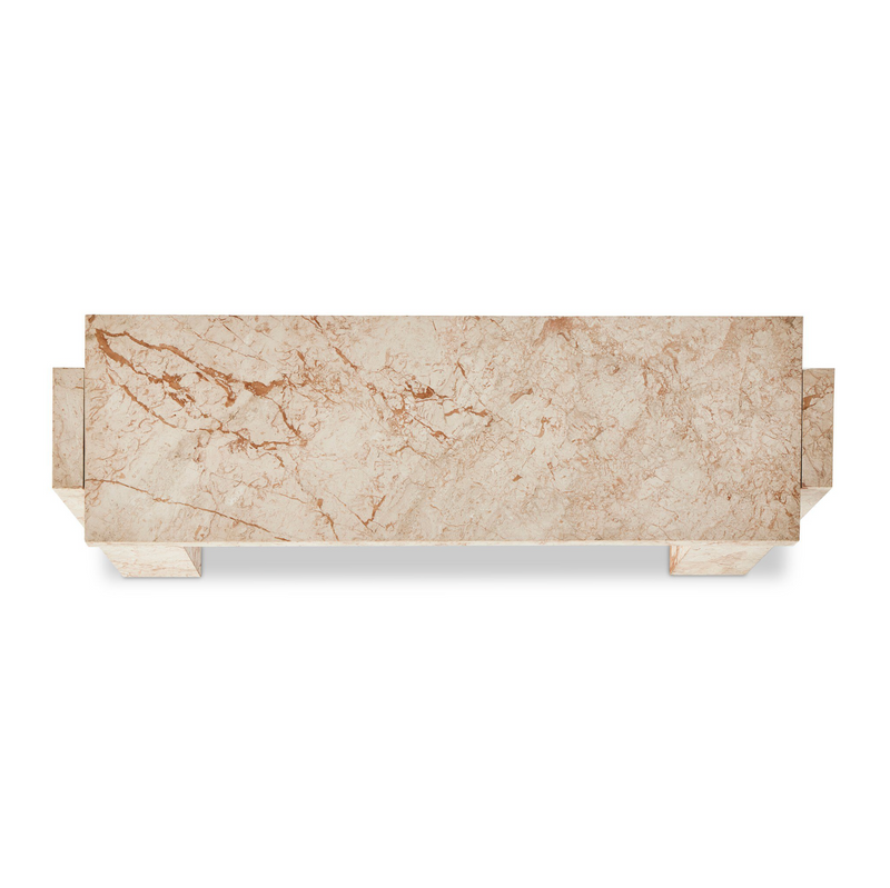 Romano Console Table - Desert Taupe Marble