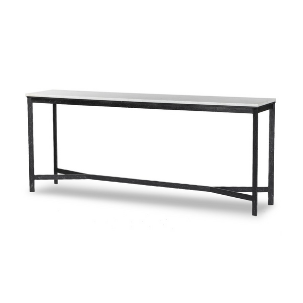 Hammered Iron Console Table